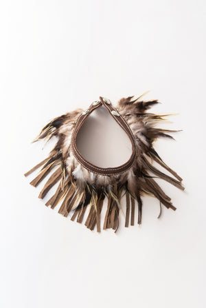 RISING SUN feather n' fringe choker - this color coming soon!